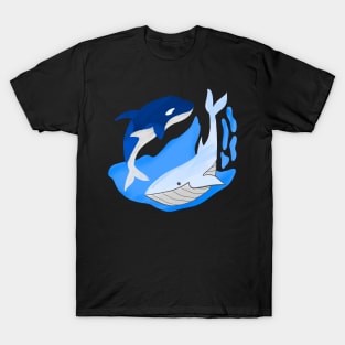 The Rhythm of Two Whales T-Shirt